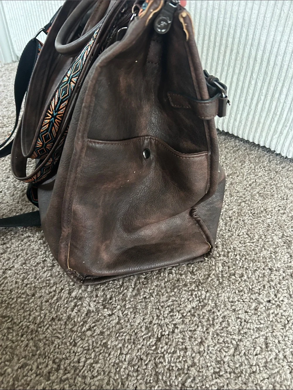Brown Leather work bag